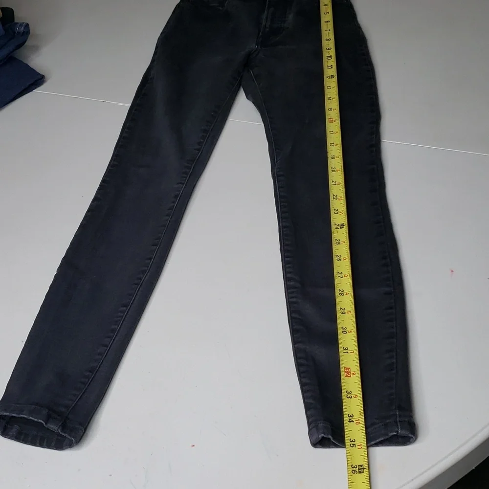 Everlane The Authentic Stretch High Rise Skinny Jeans Size 25 Cotton Modal Black